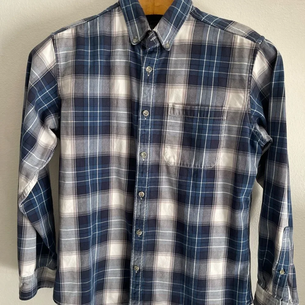 eddie bauer flannel shirt Bundle Of Two Classic Plaid mens Medium